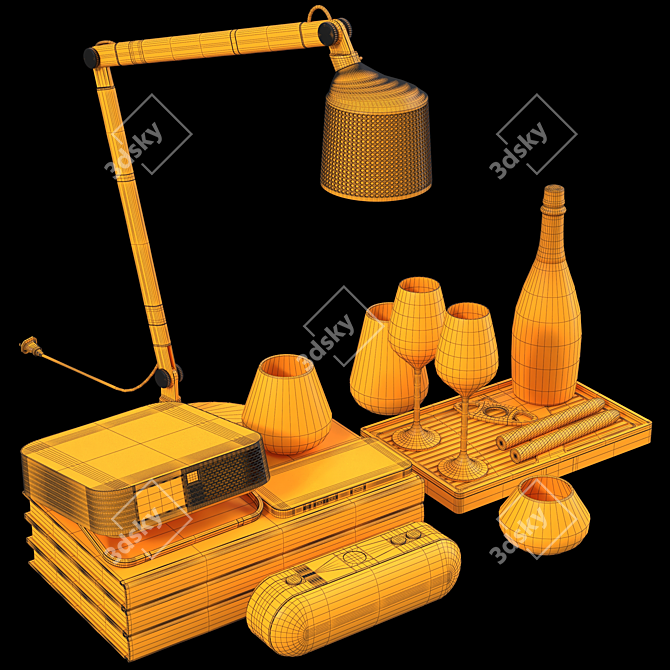 Cinematic Home Decor Set 3D model image 7