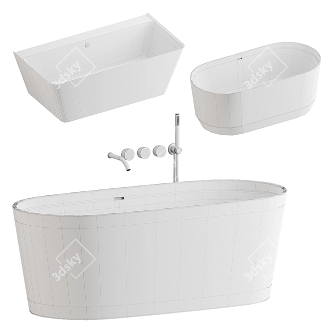 Aquabella Baths and Falper Mixers 3D model image 3