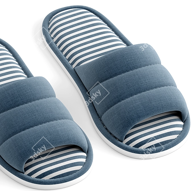 Slippers with 2 Options 3D model image 5
