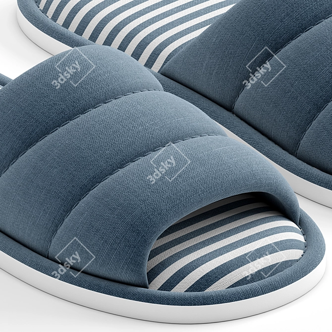 Slippers with 2 Options 3D model image 6