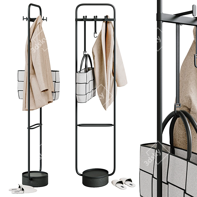 Offecct Clothes Hanger: Modern Elegance 3D model image 1