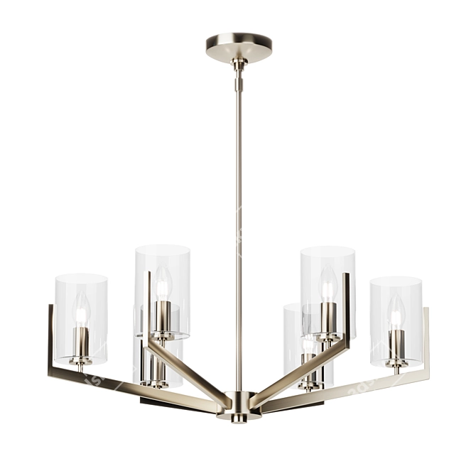 Kichler Adjustable Rod Chandelier 3D model image 1