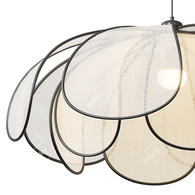 Modern Minimalist Okai Pendant Light 3D model image 2