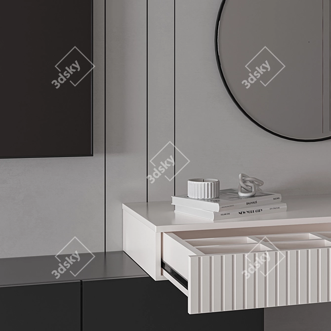 Minimalist Bedroom Furniture Set 3D model image 6