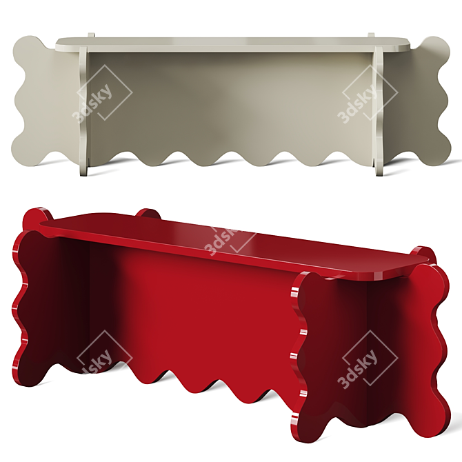 Westman Curvy Bench - Furniture 3D Model 3D model image 2