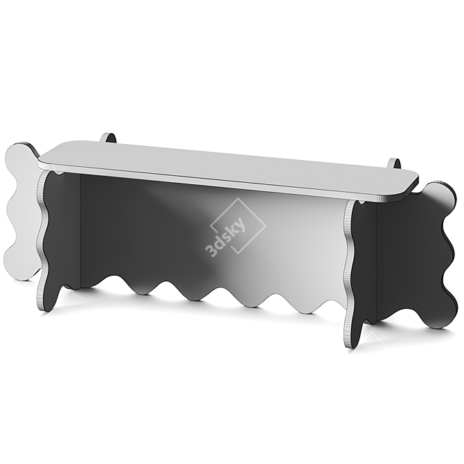 Westman Curvy Bench - Furniture 3D Model 3D model image 6
