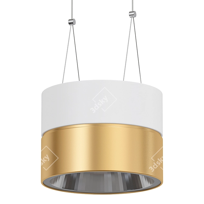 Elegant LED Pendant Lighting Solution 3D model image 1