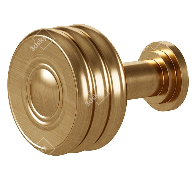 Brass Grove Handles & Knobs 3D model image 3