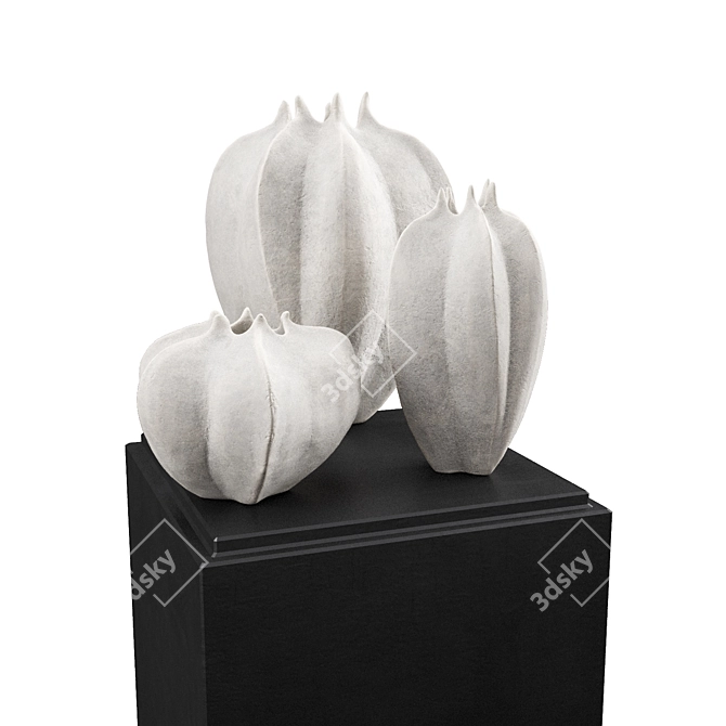 Fisalis Coral Vase Collection 3D model image 1