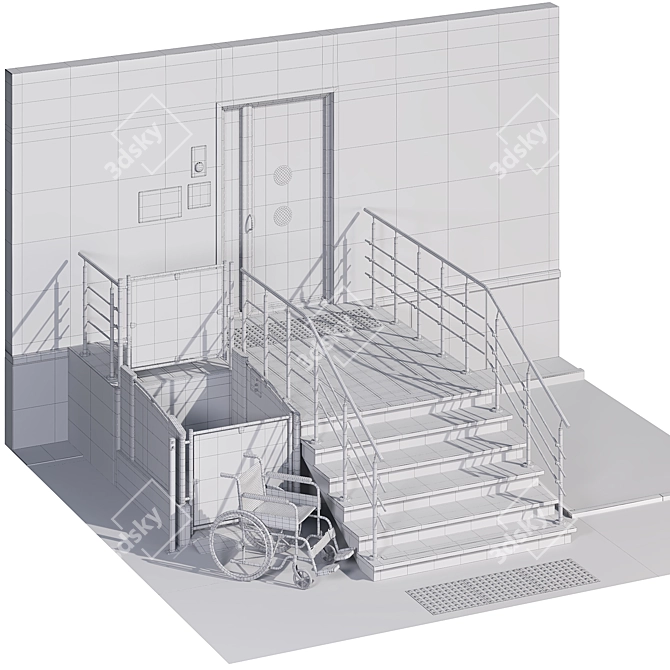 Barrier-Free Entrance Solution 3D model image 6