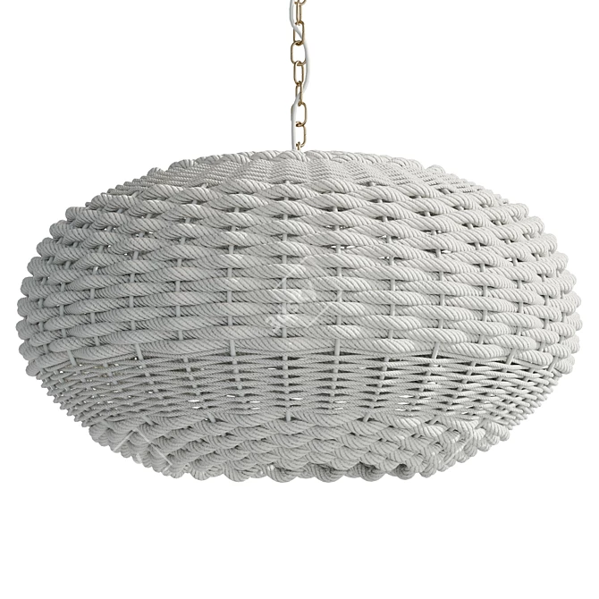 Luxurious Agnes Pendant Light 3D model image 1