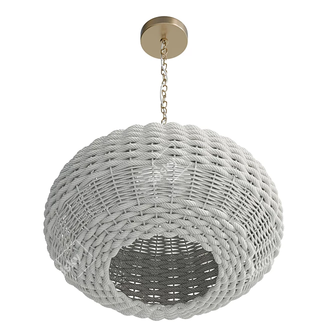 Luxurious Agnes Pendant Light 3D model image 4