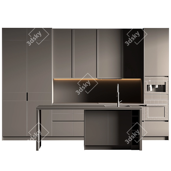 Dynamic Kitchen Unit 2015 3D model image 6