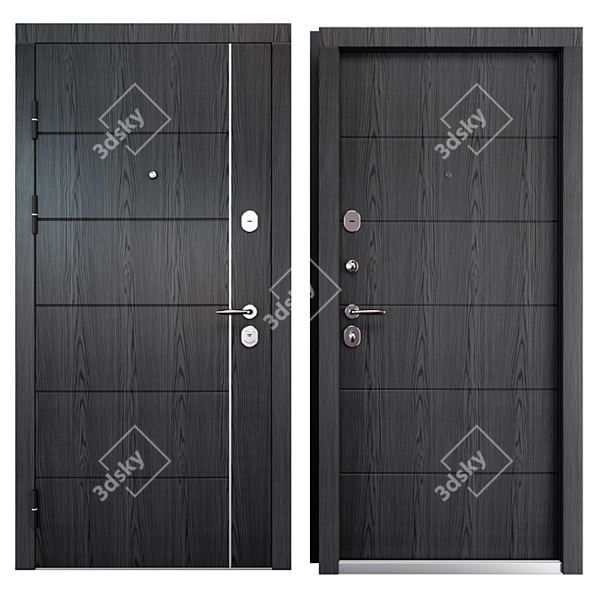 Metal Front Door Arizona (Berez) 3D model image 3