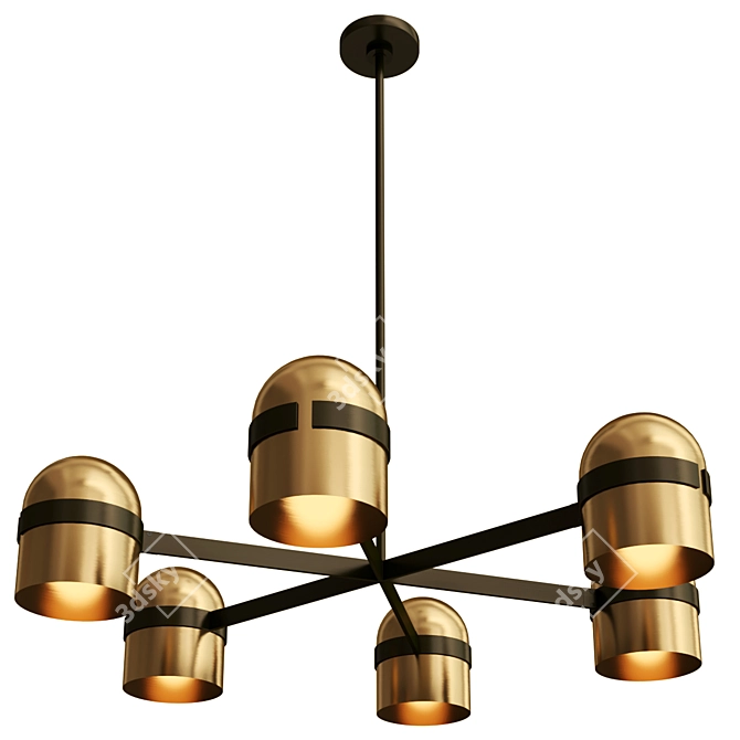 Sophisticated Octavia Chandelier Collection 3D model image 3