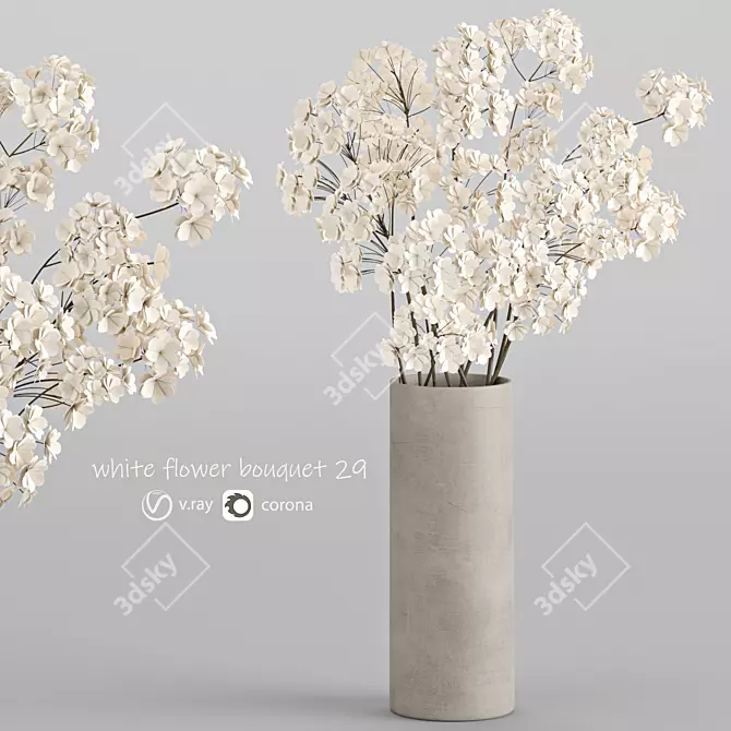 Floral Bouquet 3D Models Bundle 3D model image 1