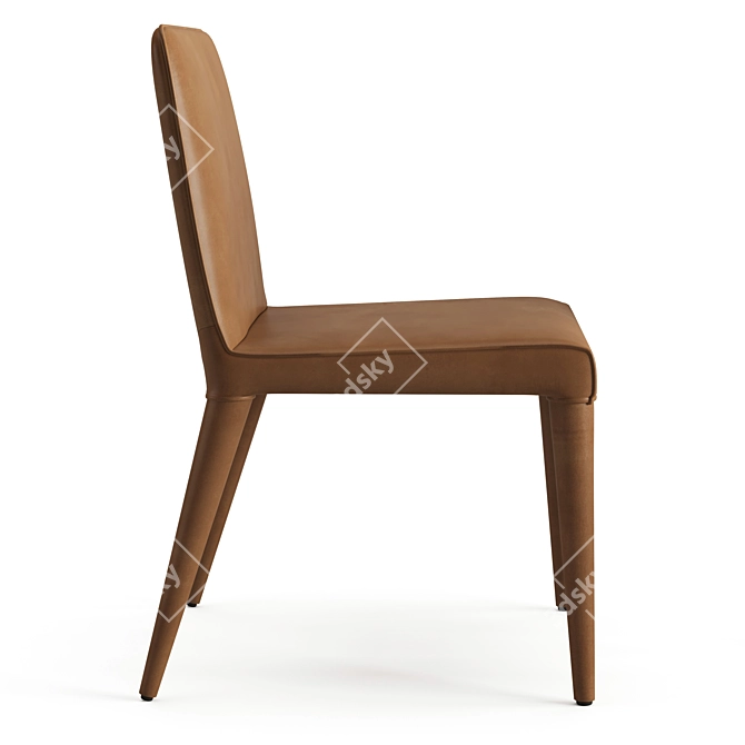 RH Vegan Leather Dining Chair 3D model image 2
