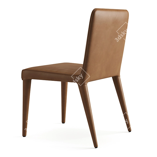 RH Vegan Leather Dining Chair 3D model image 3