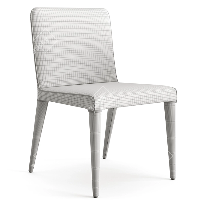 RH Vegan Leather Dining Chair 3D model image 5