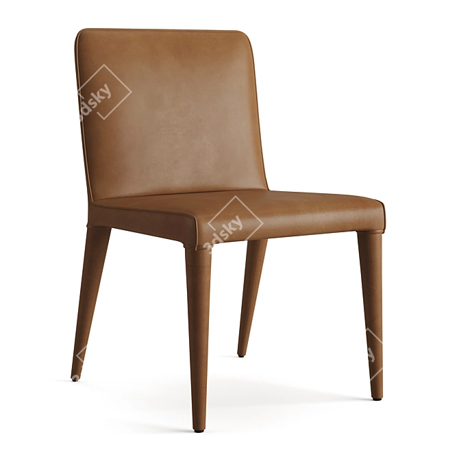 RH Vegan Leather Dining Chair 3D model image 6