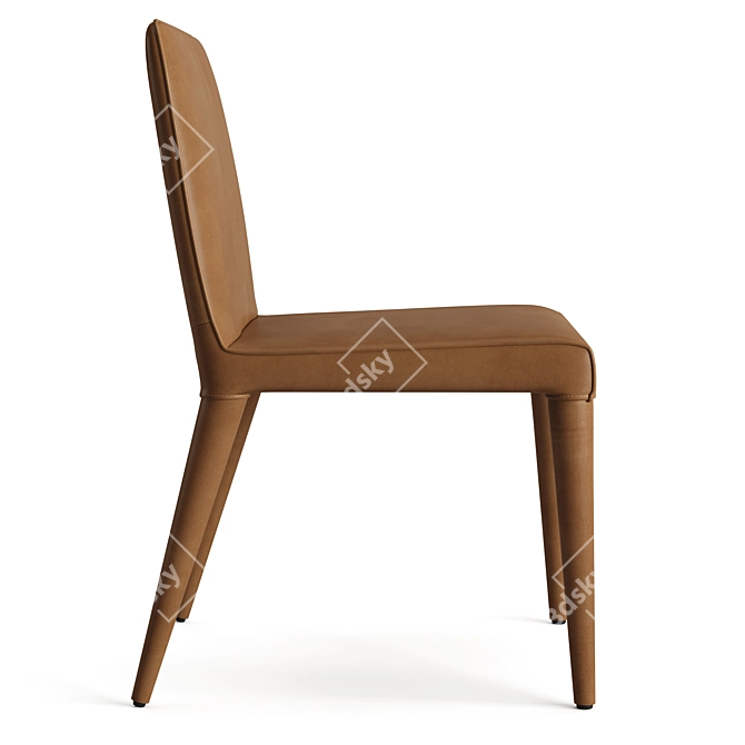 RH Vegan Leather Dining Chair 3D model image 7