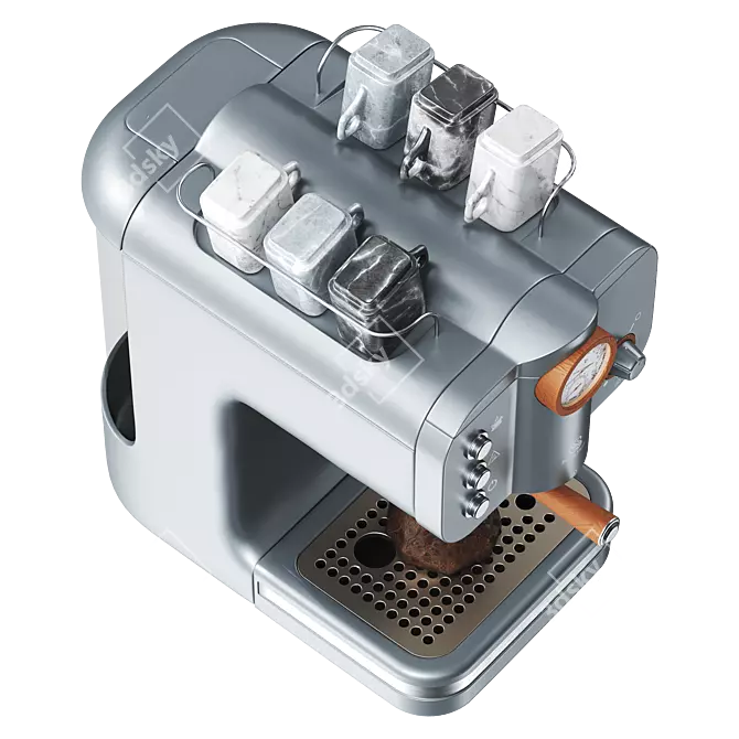 Modern Coffee Maker Swan Appliance 3D model image 6