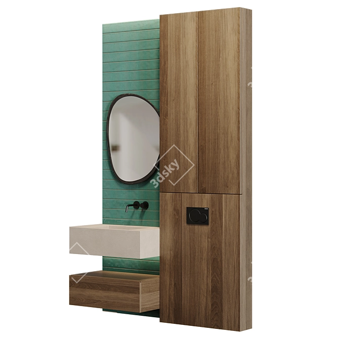 Bathroom Furniture Set Render Corona 6 3D model image 3