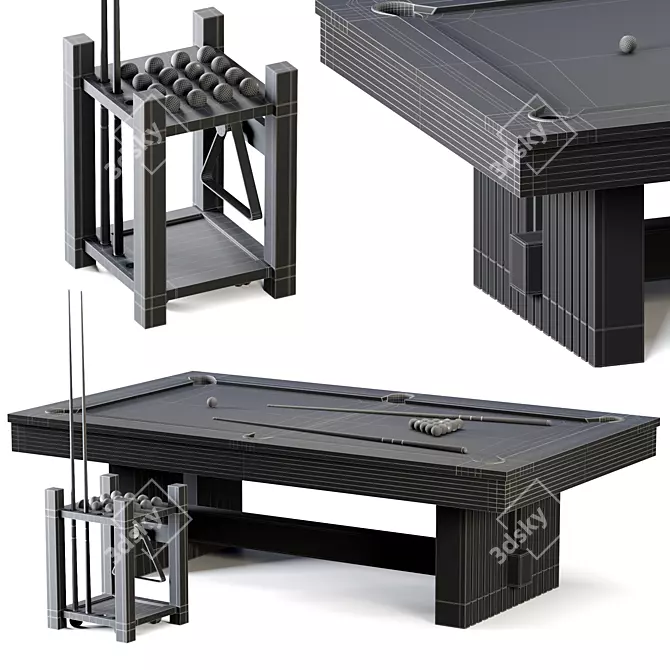 Luxury Vancouver Pool Table Collection 3D model image 9