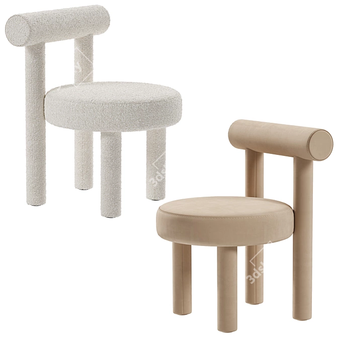 Sleek Gropius Dining Chair 3D model image 2