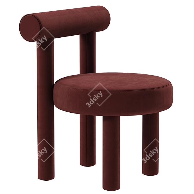 Sleek Gropius Dining Chair 3D model image 3