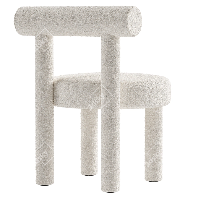 Sleek Gropius Dining Chair 3D model image 5