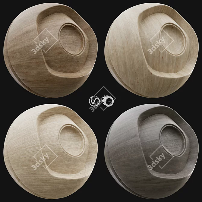 4K Wood PBR Materials Bundle 3D model image 1