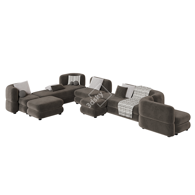 Brera Modular Sofa by Divan.Ru 3D model image 10