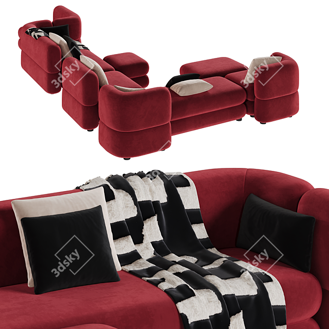 Brera Modular Sofa by Divan.Ru 3D model image 17