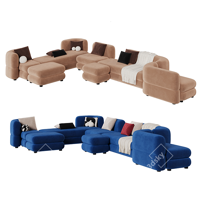 Brera Modular Sofa by Divan.Ru 3D model image 20