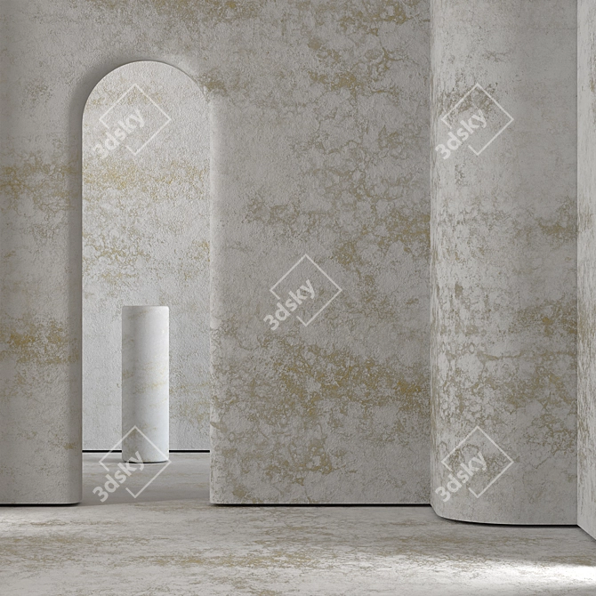 Seamless Stucco Texture 4K Render 3D model image 1