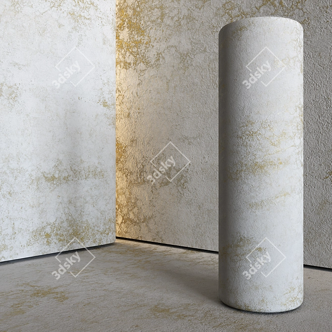 Seamless Stucco Texture 4K Render 3D model image 2