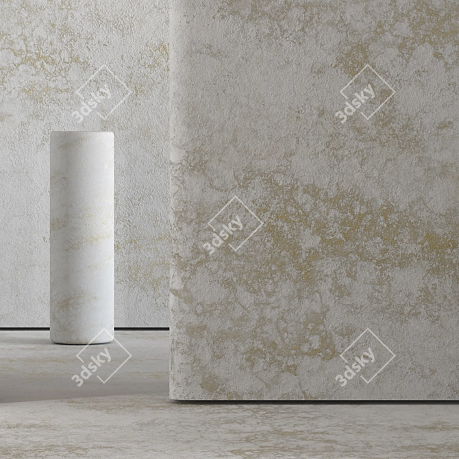 Seamless Stucco Texture 4K Render 3D model image 3