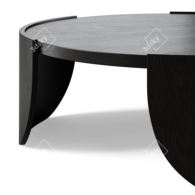 Modern Round Coffee Table Zoey 3D model image 3