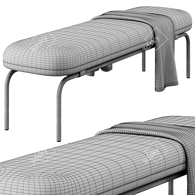 Float Bench By Muma - 1600mm 3D model image 5