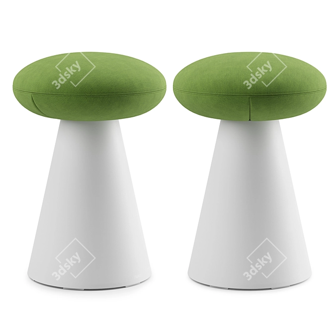 Pedrali IKON 862 Contemporary Low Stool 3D model image 3