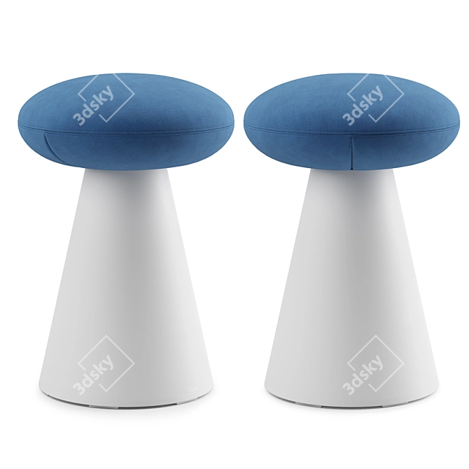 Pedrali IKON 862 Contemporary Low Stool 3D model image 5