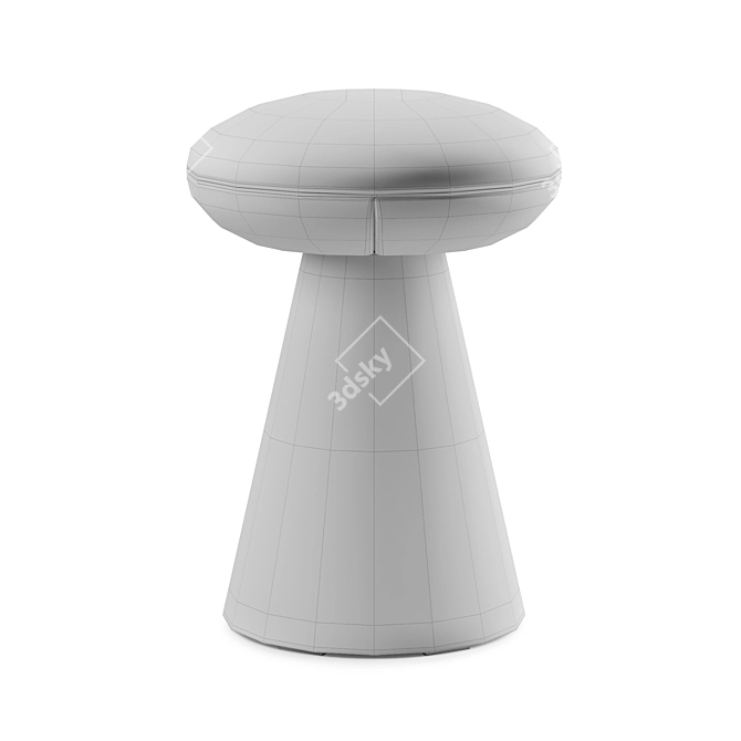 Pedrali IKON 862 Contemporary Low Stool 3D model image 6