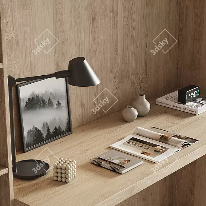 Modern Office Workspace Model 3D model image 3