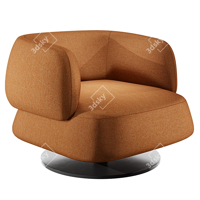 ErgoCloud Accent Chair 3D model image 1