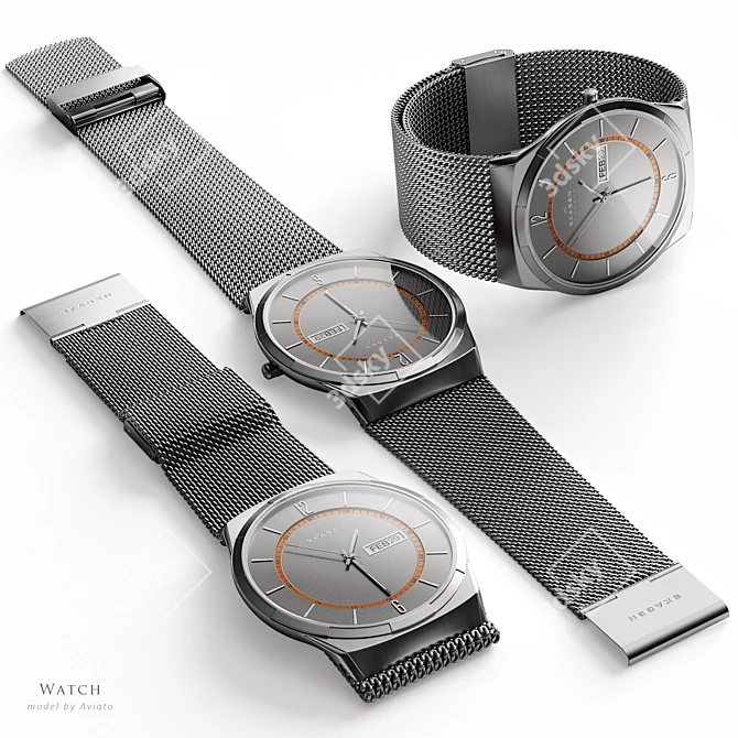 Skagen SKW6007 Watch Model Flat_smooth 3D model image 5