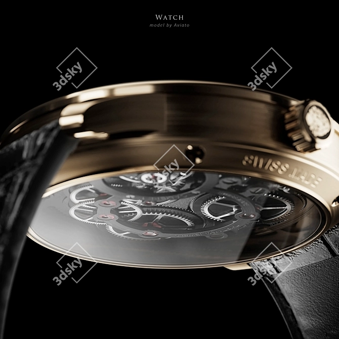 Chanel Monsieur Watch Collection 3D model image 5