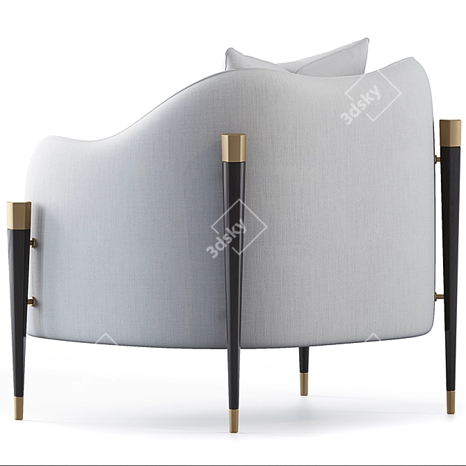 Modern Bakari Chair Design 3D model image 2