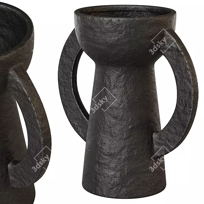 Amphora Ceramic Vases Set 3D model image 1