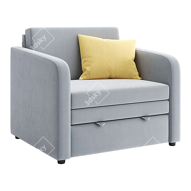 Richie Sofa Bed 86cm Blue 3D model image 1